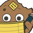 Animated Comic Cookie writing something down - Cookie Twitch-Emote