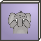 Comic elephant being happy – Discord Emote