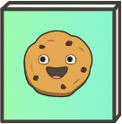 Comic Cookie smiling and being happy – Cookie Twitch Emote