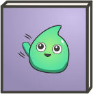 Canvas with a green waving slime – Discord-Emote