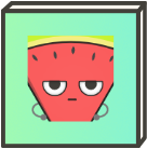"Really" Water Melon - Comic Style Twitch Emote