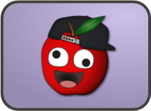 Ueffes Logo - Comic Apple with derp face - Twitch Logo