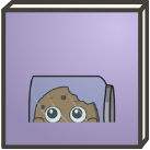 Cookie lurking inside a cooke jar. Cookie Twitch Emote