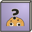 Lurking comic Cookie with a question mark above his head – Cookie Twitch-Emote